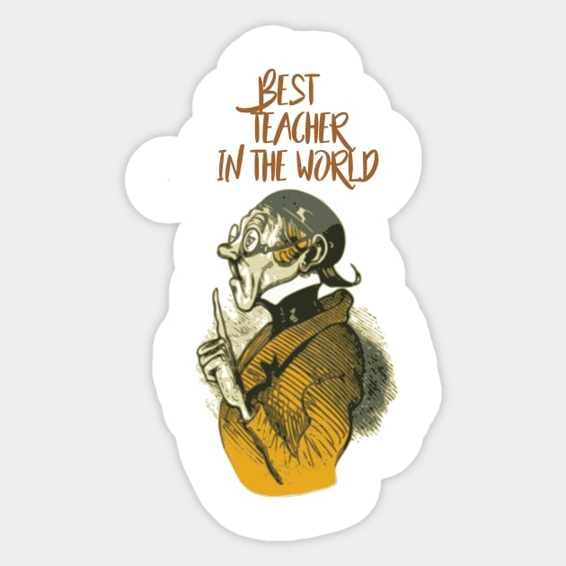 Best teacher in the world Sticker by SOgratefullART